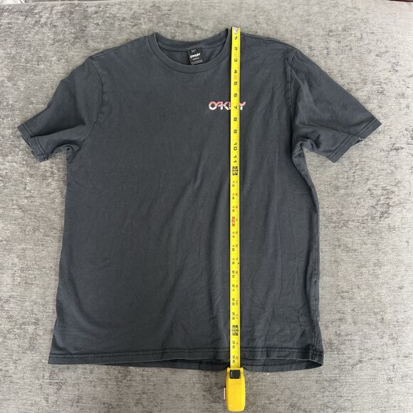 Oakley mens graphic tee black metalic white and orange size m Y2K 90’s - Picture 6 of 7